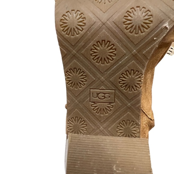 UGG Valencia Peep Toe Heeled Ankle Booties Size 9.5 - Picture 8 of 11